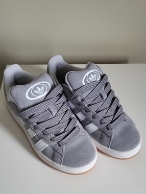 adidas Campus, Suede Low-Top Skate Sneakers In Gray